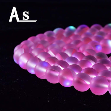 Asingeloo 38PCS 10mm Natural Pinkish Mystic Aura Quartz Gemstone Frosted Matte Titanium Round Loose Spacer Beads 15 inch Full Strand Crystal Healing Power Quartz Pink Mystic Aura